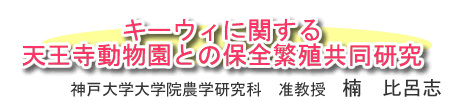 キーウィに関する天王寺動物園との保全繁殖共同研究