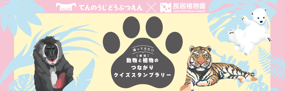 人気イベントがリニューアルして復活 天王寺動物園 長居植物園 動物と植物のつながりクイズスタンプラリー 地方独立行政法人 天王寺動物園